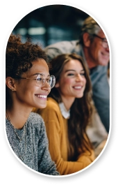 Diverse graduate students in university
