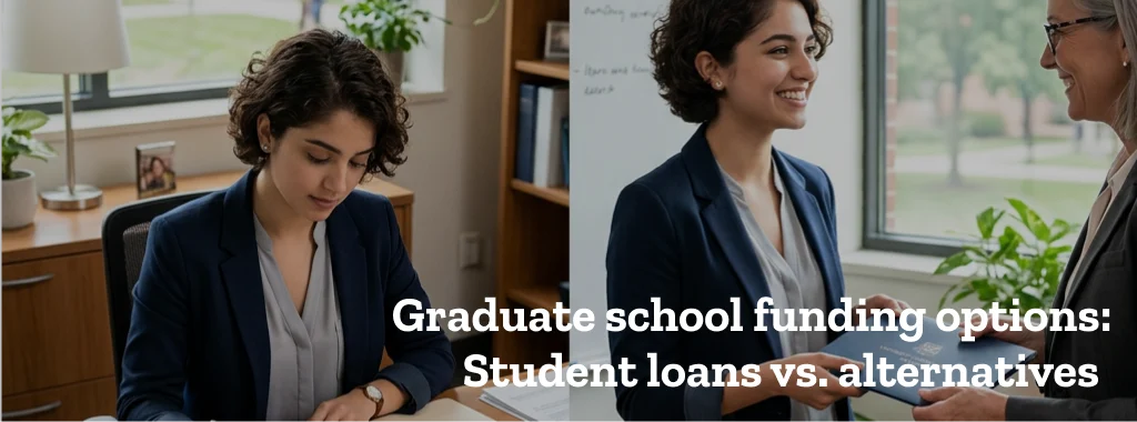 Graduate school funding options: Student loans vs. alternatives